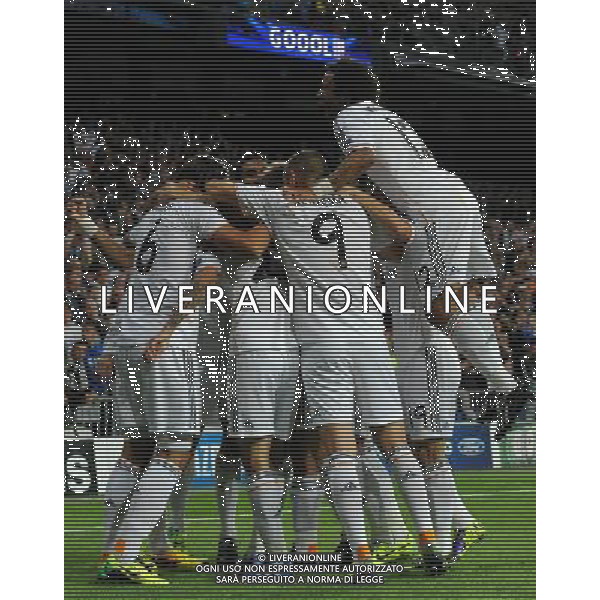 UEFA Champions League 2013/2014 Gruppo B Madrid (Spagna) - 23.10.2013 Real Madrid-Juventus Nella Foto:ronaldo esulta /Ph.Vitez-Ag. Aldo Liverani