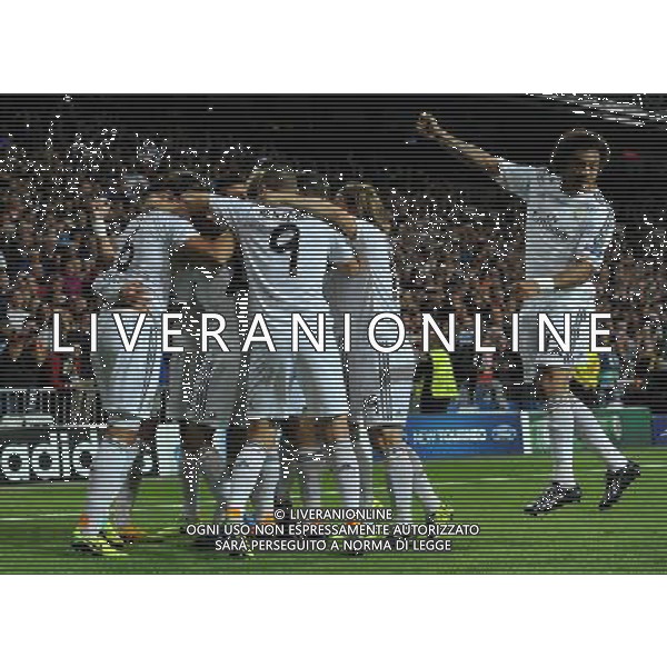 UEFA Champions League 2013/2014 Gruppo B Madrid (Spagna) - 23.10.2013 Real Madrid-Juventus Nella Foto:ronaldo esulta /Ph.Vitez-Ag. Aldo Liverani