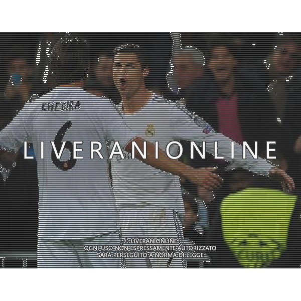 UEFA Champions League 2013/2014 Gruppo B Madrid (Spagna) - 23.10.2013 Real Madrid-Juventus Nella Foto:ronaldo esulta secondo gol /Ph.Vitez-Ag. Aldo Liverani
