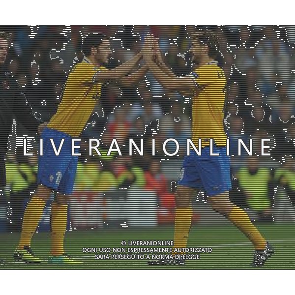 UEFA Champions League 2013/2014 Gruppo B Madrid (Spagna) - 23.10.2013 Real Madrid-Juventus Nella Foto:llorente esce sostituito da bonucci /Ph.Vitez-Ag. Aldo Liverani