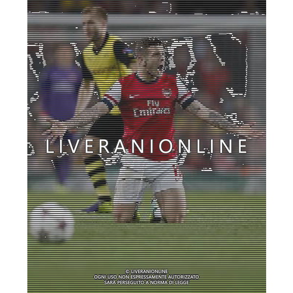 (131023) -- LONDON, Oct. 23, 2013 () -- Jack Wilshere of Arsenal FC reacts during the UEFA Champions League Group F match between Arsenal FC and Borussia Dortmund at Emirates Stadium in London, Britain on Oct. 22, 2013. Arsenal lost 1-2.(/Wang Lili) ©PHOTOSHOT/AGENZIA ALDO LIVERANI SAS - ITALY ONLY - Arsenal v Borussia Dortmund UEFA Champions League Group F 22 ottobre 2013