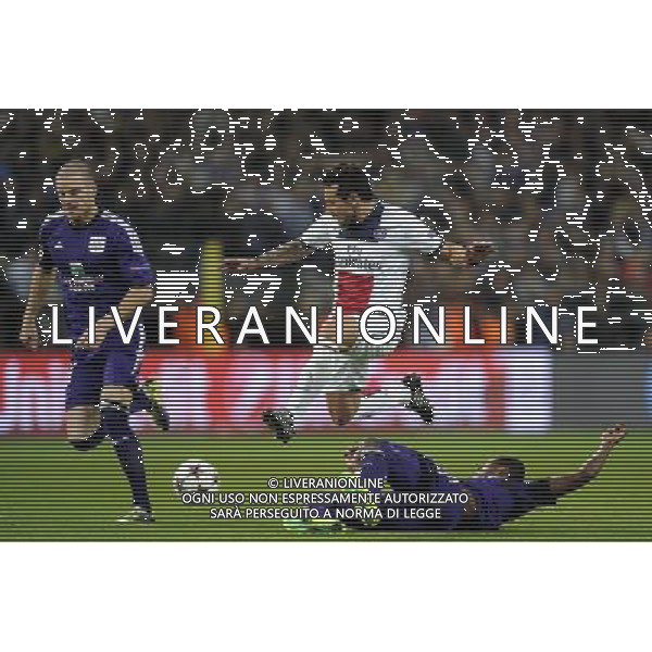 Ezequiel LAVEZZI - 23.10.2013 - Anderlecht / Paris Saint Germain - Champions League Photo: Amandine Noel / Icon Sport AG ALDO LIVERANI SAS ONLY ITALY