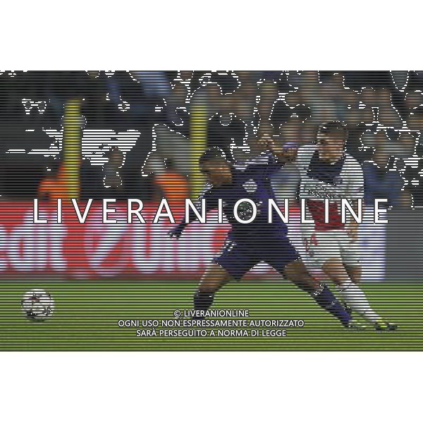 Youri TIELEMANS / Marco VERRATTI - 23.10.2013 - Anderlecht / Paris Saint Germain - Champions League Photo: Amandine Noel / Icon Sport AG ALDO LIVERANI SAS ONLY ITALY