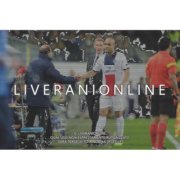 Jean Louis GASSET / Laurent BLANC / ALEX - 23.10.2013 - Anderlecht / Paris Saint Germain - Champions League Photo: Amandine Noel / Icon Sport AG ALDO LIVERANI SAS ONLY ITALY