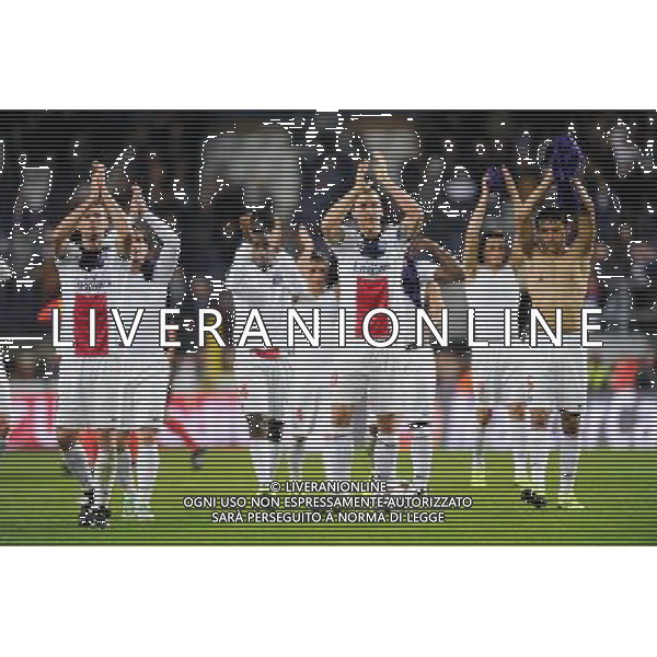 Joie PSG - Thiago MOTTA - Zlatan IBRAHIMOVIC - MARQUINHOS - 23.10.2013 - Anderlecht / Paris Saint Germain - Champions League Photo: Amandine Noel / Icon Sport AG ALDO LIVERANI SAS ONLY ITALY
