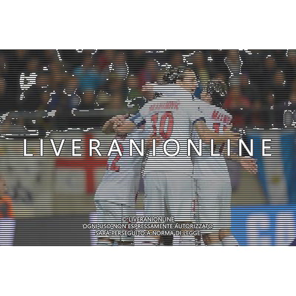 Joie PSG - Zlatan IBRAHIMOVIC - 23.10.2013 - Anderlecht / Paris Saint Germain - Champions League Photo: Amandine Noel / Icon Sport AG ALDO LIVERANI SAS ONLY ITALY