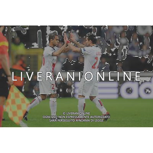 Lucas MOURA / Ezequiel LAVEZZI - 23.10.2013 - Anderlecht / Paris Saint Germain - Champions League Photo: Amandine Noel / Icon Sport AG ALDO LIVERANI SAS ONLY ITALY