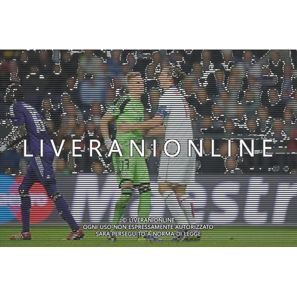 Thomas KAMINSKI / Zlatan IBRAHIMOVIC - 23.10.2013 - Anderlecht / Paris Saint Germain - Champions League Photo: Amandine Noel / Icon Sport AG ALDO LIVERANI SAS ONLY ITALY