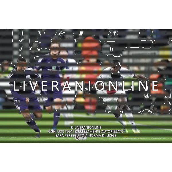 Youri TIELEMANS / Blaise MATUIDI - 23.10.2013 - Anderlecht / Paris Saint Germain - Champions League Photo: Amandine Noel / Icon Sport AG ALDO LIVERANI SAS ONLY ITALY