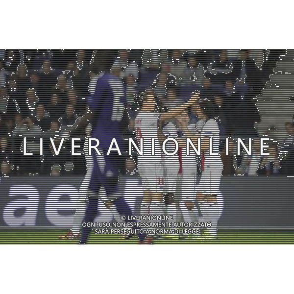 Joie du PSG - Zlatan IBRAHIMOVIC / Edinson CAVANI - 23.10.2013 - Anderlecht / Paris Saint Germain - Champions League Photo: Amandine Noel / Icon Sport AG ALDO LIVERANI SAS ONLY ITALY