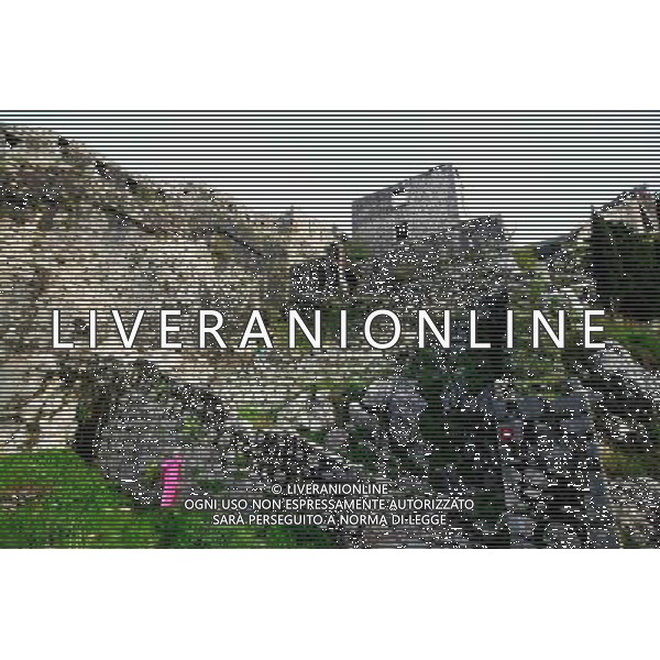 (131024) -- KOTOR, Oct. 24, 2013 () -- Photo taken on Oct. 16, 2013 shows the old town of Kotor in Montenegro. Located in a secluded part of the Gulf of Kotor, the old Mediterranean coastal town of Kotor is surrounded by fortifications built during the Venetian period and has one of the best preserved medieval old towns in the Adriatic and is a UNESCO world heritage site. (/Gong Bing) ©Photoshot/Ag. Aldo Liverani s.a.s.-Only Italy-Editorial Use Only