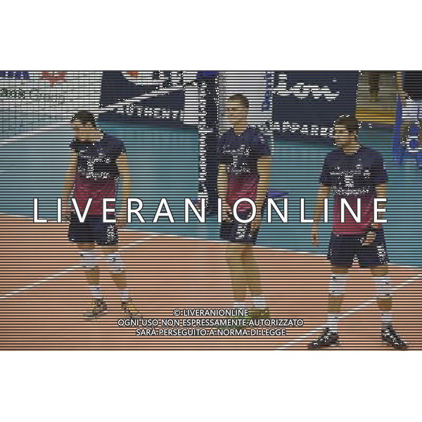 Marko IVOVIC / Ardo KREEK / Remi FIDON - 24.10.2013 - Paris / Rzeszow - Champions League Photo : Fred Porcu / Icon Sport AG ALDO LIVERANI SAS ONLY ITALY