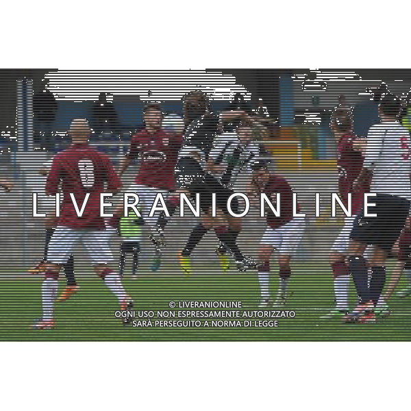 Savona 27-10-2013 Stadio Valerio Bacigalupo Campionato Lega PRO Prima Divisione girone A - 8Â° giornata Savona - Reggiana nella foto Bellucci calcola male l\'uscita e Cesarini di testa segna il 2 a 1 Savona foto Roberto Garavaglia - ag. Aldo Liverani sas