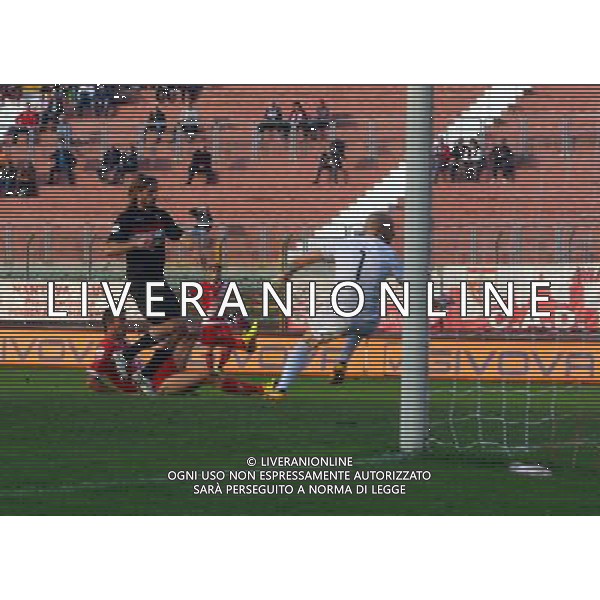 MANTOVA 27 OTTOBRE 2013 / CAMPIONATO LEGAPRO II DIVISIONE 2013-2014 / MANTOVA VS RIMINI / NELLA FOTO: DE RESPINIS REALIZZA IL PAREGGIO DEL 2-2 / FOTO FRANCESCA SOLI - AGENZIA ALDO LIVERANI SAS