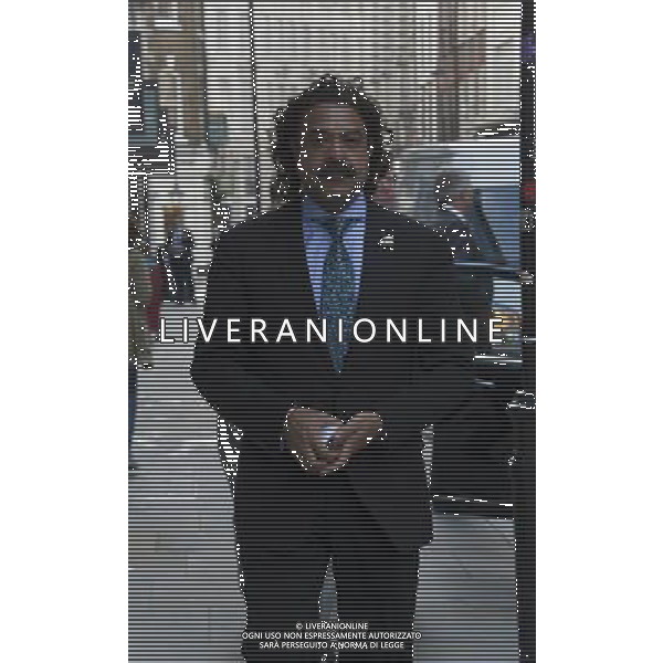 Shahid Khan, the owner of the Jacksonville Jaguars and new owner of Fulham FC arrives at MASH restaurant for lunch with NFL Commissioner Roger Goodell. London ©PHOTOHSOT/AGENZIA ALDO LIVERANI SAS - ITALY ONLY - EDITORIAL USE ONLY