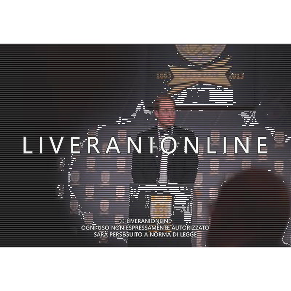 Britain\'s Prince William, Duke of Cambridge gives a speech at The Football Association\'s 150th Anniversary Gala Dinner at the Grand Connaught Rooms in central London on October 26, 2013. The Duke of Cambridge is president of the Football Association, which was founded 150 years ago on October 26, 1863. The event marks the day when a group of men representing a dozen London and suburban clubs met at the Freemason\'s Tavern in London, to draw up the rules of a sport that went on to become the most popular in the world. ©photoshot/AGENZIA ALDO LIVERANI SAS - ITALY ONLY - Cena di gala per celebrare il 150mo Anniversario della Federcalcio al Grand Connaught Rooms di Londra