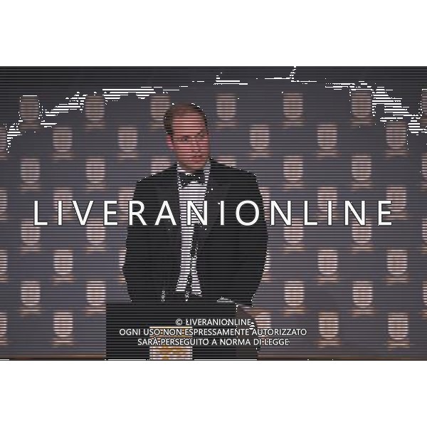 Britain\'s Prince William, Duke of Cambridge gives a speech at The Football Association\'s 150th Anniversary Gala Dinner at the Grand Connaught Rooms in central London on October 26, 2013. The Duke of Cambridge is president of the Football Association, which was founded 150 years ago on October 26, 1863. The event marks the day when a group of men representing a dozen London and suburban clubs met at the Freemason\'s Tavern in London, to draw up the rules of a sport that went on to become the most popular in the world. ©photoshot/AGENZIA ALDO LIVERANI SAS - ITALY ONLY - Cena di gala per celebrare il 150mo Anniversario della Federcalcio al Grand Connaught Rooms di Londra