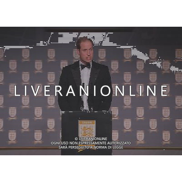 Britain\'s Prince William, Duke of Cambridge gives a speech at The Football Association\'s 150th Anniversary Gala Dinner at the Grand Connaught Rooms in central London on October 26, 2013. The Duke of Cambridge is president of the Football Association, which was founded 150 years ago on October 26, 1863. The event marks the day when a group of men representing a dozen London and suburban clubs met at the Freemason\'s Tavern in London, to draw up the rules of a sport that went on to become the most popular in the world. ©photoshot/AGENZIA ALDO LIVERANI SAS - ITALY ONLY - Cena di gala per celebrare il 150mo Anniversario della Federcalcio al Grand Connaught Rooms di Londra