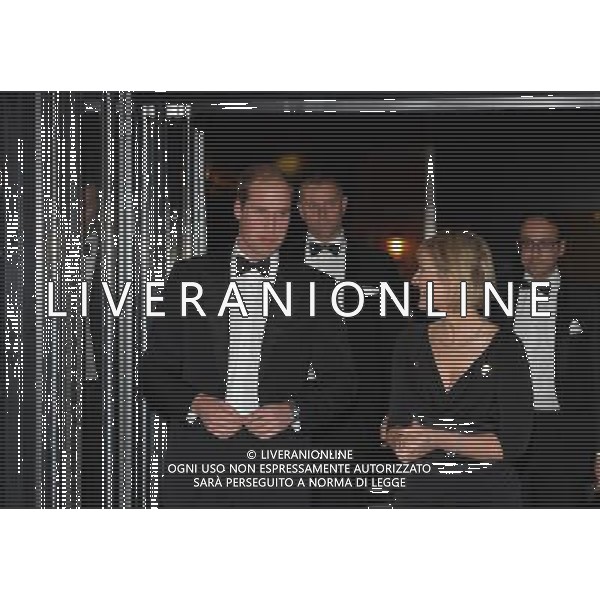 Britain\'s Prince William, Duke of Cambridge (L) arrives to attend The Football Association\'s 150th Anniversary Gala Dinner at the Grand Connaught Rooms in central London on October 26, 2013. The Duke of Cambridge is president of the Football Association, which was founded 150 years ago on October 26, 1863. The event marks the day when a group of men representing a dozen London and suburban clubs met at the Freemason\'s Tavern in London, to draw up the rules of a sport that went on to become the most popular in the world. ©photoshot/AGENZIA ALDO LIVERANI SAS - ITALY ONLY - Cena di gala per celebrare il 150mo Anniversario della Federcalcio al Grand Connaught Rooms di Londra