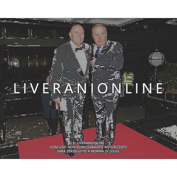 1966 England World Cup team mamber George Cohen (L) arrives to attend The Football Association\'s 150th Anniversary Gala Dinner at the Grand Connaught Rooms in central London on October 26, 2013. The Football Association was founded 150 years ago on October 26, 1863. The event marks the day when a group of men representing a dozen London and suburban clubs met at the Freemason\'s Tavern in London, to draw up the rules of a sport that went on to become the most popular in the world. ©photoshot/AGENZIA ALDO LIVERANI SAS - ITALY ONLY - Cena di gala per celebrare il 150mo Anniversario della Federcalcio al Grand Connaught Rooms di Londra