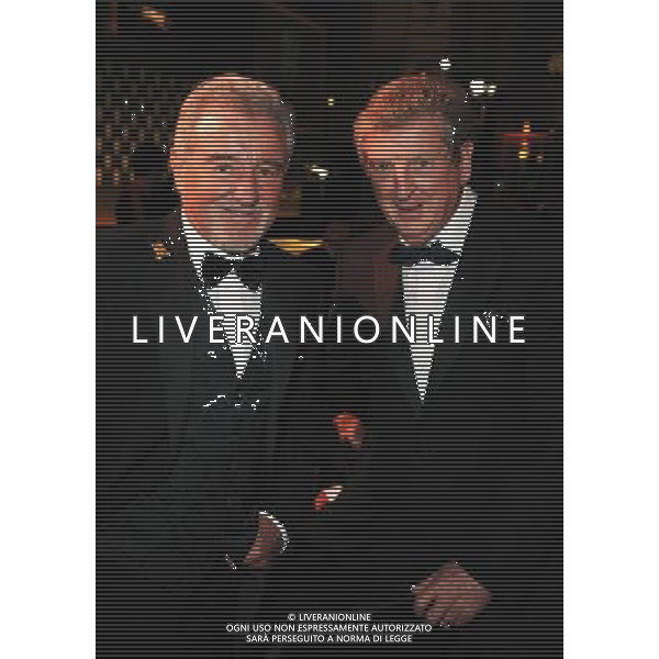 Ex-England manager Terry Venables poses with current manager Roy Hodgson during the FA150 Gala Dinner commemorating the Football Association\'s 150th year at the Grand Connaught Rooms on October 26, 2013 in London, England. ©photoshot/AGENZIA ALDO LIVERANI SAS - ITALY ONLY - Cena di gala per celebrare il 150mo Anniversario della Federcalcio al Grand Connaught Rooms di Londra