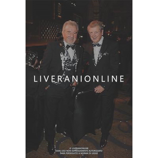 Ex-England manager Terry Venables poses with current manager Roy Hodgson during the FA150 Gala Dinner commemorating the Football Association\'s 150th year at the Grand Connaught Rooms on October 26, 2013 in London, England. ©photoshot/AGENZIA ALDO LIVERANI SAS - ITALY ONLY - Cena di gala per celebrare il 150mo Anniversario della Federcalcio al Grand Connaught Rooms di Londra