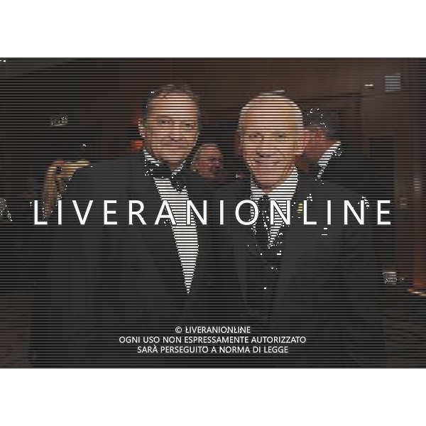 Gary Mabbutt and Peter Reid pose during the FA150 Gala Dinner commemorating the Football Association\'s 150th year at the Grand Connaught Rooms on October 26, 2013 in London, England. ©photoshot/AGENZIA ALDO LIVERANI SAS - ITALY ONLY - Cena di gala per celebrare il 150mo Anniversario della Federcalcio al Grand Connaught Rooms di Londra