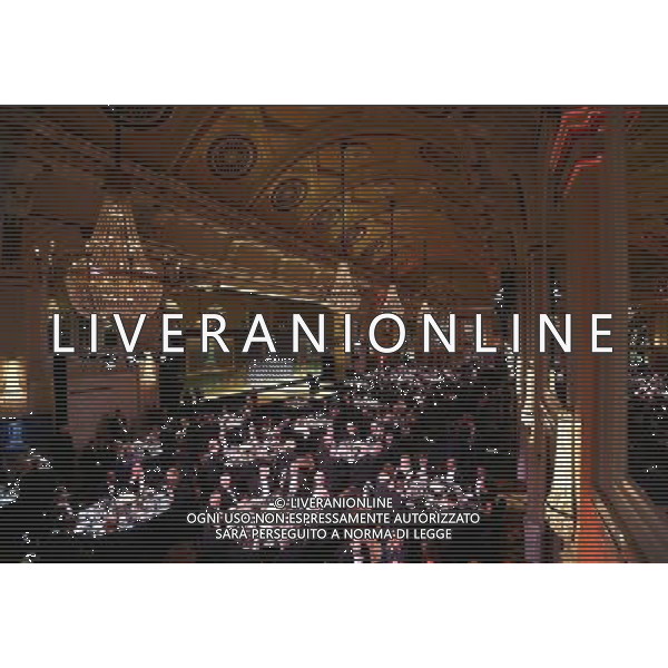 A general view og the Great Hall during the FA150 Gala Dinner commemorating the Football Association\'s 150th year at the Grand Connaught Rooms on October 26, 2013 in London, England. ©photoshot/AGENZIA ALDO LIVERANI SAS - ITALY ONLY - Cena di gala per celebrare il 150mo Anniversario della Federcalcio al Grand Connaught Rooms di Londra