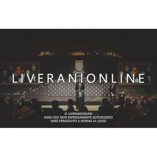 FA President Prince William, Duke of Cambridge talks on stage during the FA150 Gala Dinner commemorating the Football Association\'s 150th year at the Grand Connaught Rooms on October 26, 2013 in London, England. ©photoshot/AGENZIA ALDO LIVERANI SAS - ITALY ONLY - Cena di gala per celebrare il 150mo Anniversario della Federcalcio al Grand Connaught Rooms di Londra