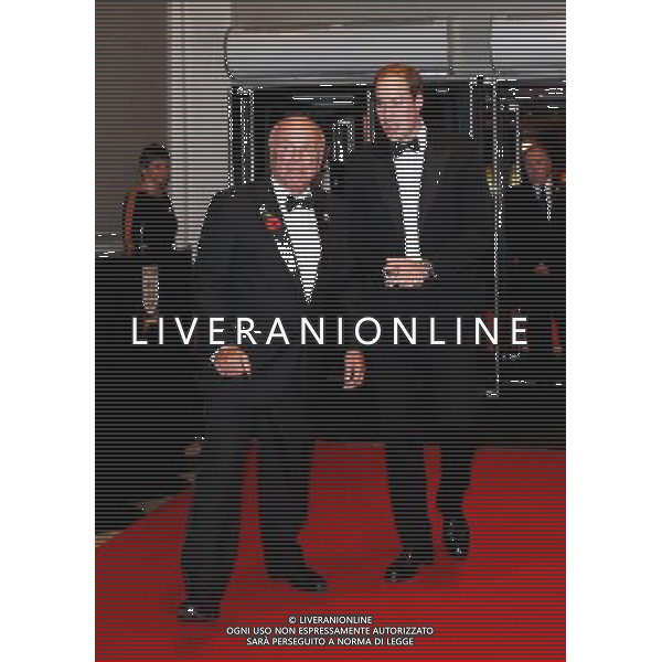 FA President Prince William, Duke of Cambridge is welcomed by Greg Dyke, FA Chairman as he arrives during the FA150 Gala Dinner commemorating the Football Association\'s 150th year at the Grand Connaught Rooms on October 26, 2013 in London, England. ©photoshot/AGENZIA ALDO LIVERANI SAS - ITALY ONLY - Cena di gala per celebrare il 150mo Anniversario della Federcalcio al Grand Connaught Rooms di Londra