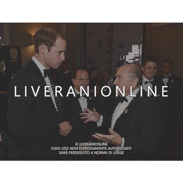 FA President Prince William, Duke of Cambridge talks to Joseph Blatter, FIFA President during the FA150 Gala Dinner commemorating the Football Association\'s 150th year at the Grand Connaught Rooms on October 26, 2013 in London, England. ©photoshot/AGENZIA ALDO LIVERANI SAS - ITALY ONLY - Cena di gala per celebrare il 150mo Anniversario della Federcalcio al Grand Connaught Rooms di Londra