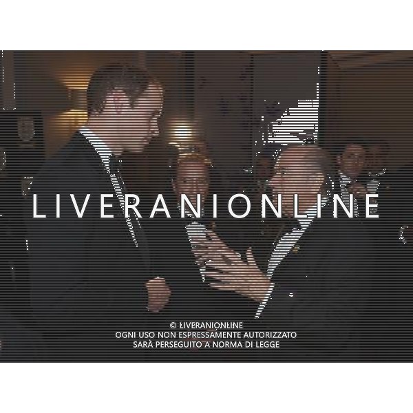 FA President Prince William, Duke of Cambridge talks to Joseph Blatter, FIFA President during the FA150 Gala Dinner commemorating the Football Association\'s 150th year at the Grand Connaught Rooms on October 26, 2013 in London, England. ©photoshot/AGENZIA ALDO LIVERANI SAS - ITALY ONLY - Cena di gala per celebrare il 150mo Anniversario della Federcalcio al Grand Connaught Rooms di Londra