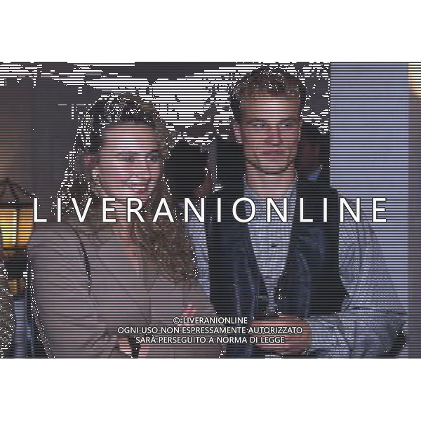 ARCHIVIO LIVERANI NELLAFOTO DENNIS BERGKAMP CON LA MAGLIA INTER CON LA MOGLIE AG ALDO LIVERANI SAS