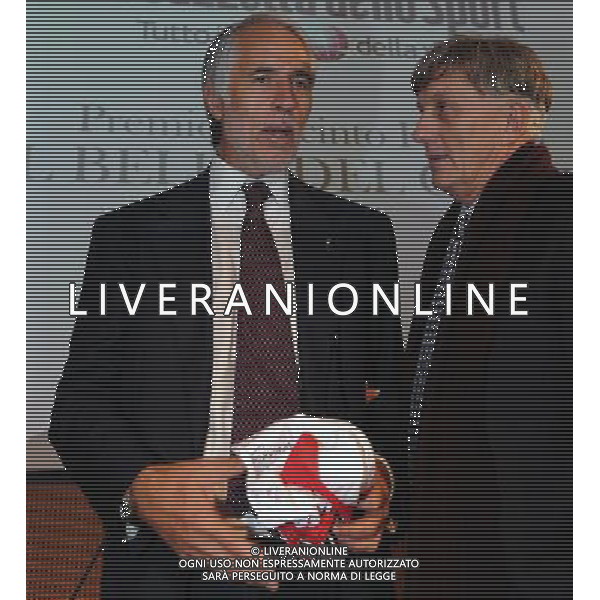 XIII Premio Giacinto Facchetti Gazzetta dello Sport \'Il Bello del Calcio\' Milano - 04.11.2013 Nella Foto:Malago\' marzoratti /Ph.Vitez-Ag. Aldo Liverani