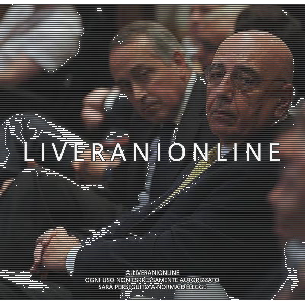 XIII Premio Giacinto Facchetti Gazzetta dello Sport \'Il Bello del Calcio\' Milano - 04.11.2013 Nella Foto:Galliani Abete /Ph.Vitez-Ag. Aldo Liverani