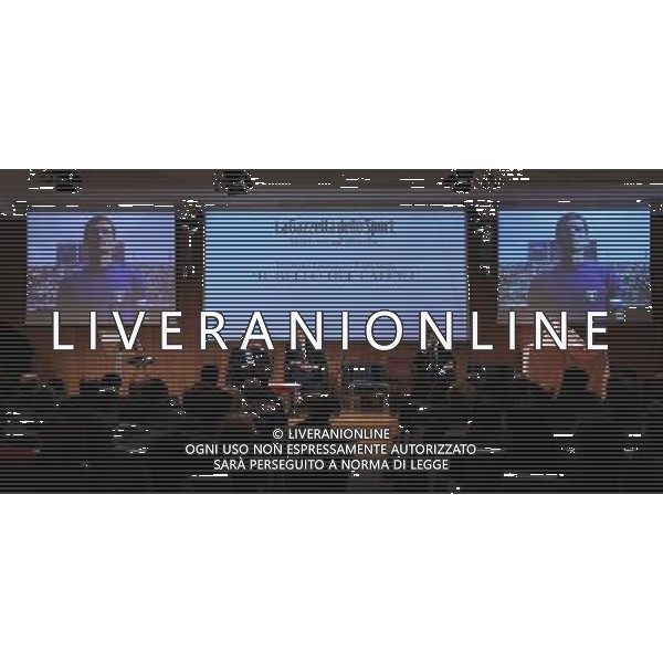 XIII Premio Giacinto Facchetti Gazzetta dello Sport \'Il Bello del Calcio\' Milano - 04.11.2013 Nella Foto:Andrea Monti,Malago\',Gianfelice Facchetti /Ph.Vitez-Ag. Aldo Liverani