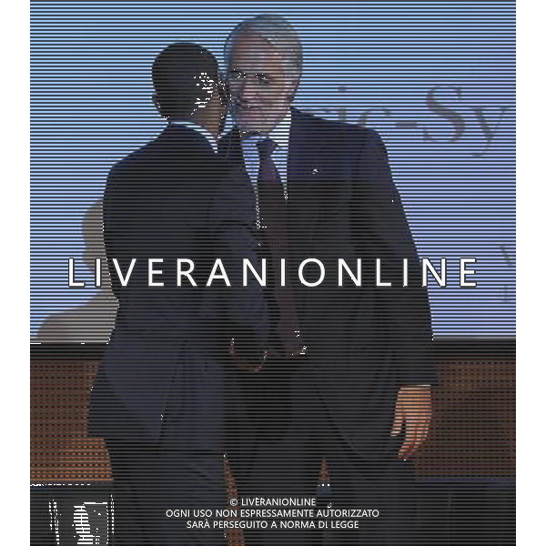XIII Premio Giacinto Facchetti Gazzetta dello Sport \'Il Bello del Calcio\' Milano - 04.11.2013 Nella Foto:Malago\' Abidal /Ph.Vitez-Ag. Aldo Liverani