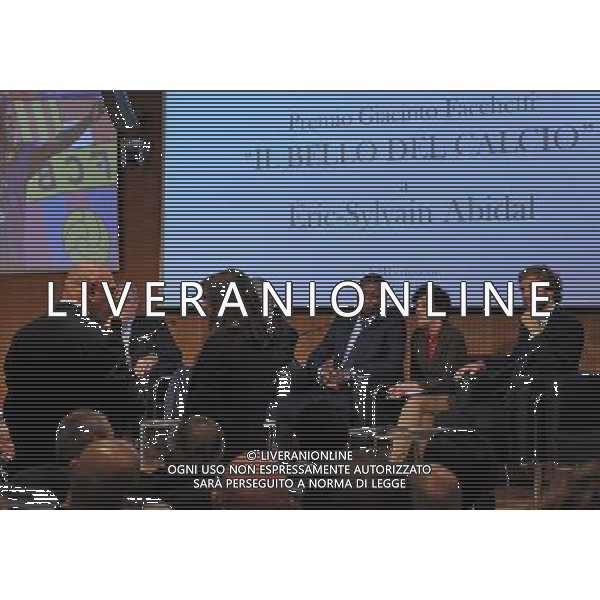 XIII Premio Giacinto Facchetti Gazzetta dello Sport \'Il Bello del Calcio\' Milano - 04.11.2013 Nella Foto:galliani parla di abidal /Ph.Vitez-Ag. Aldo Liverani