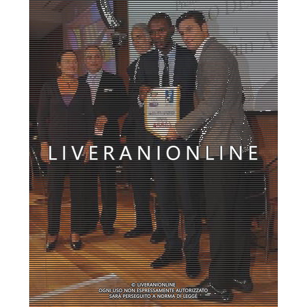 XIII Premio Giacinto Facchetti Gazzetta dello Sport \'Il Bello del Calcio\' Milano - 04.11.2013 Nella Foto:zanetti e abidal /Ph.Vitez-Ag. Aldo Liverani