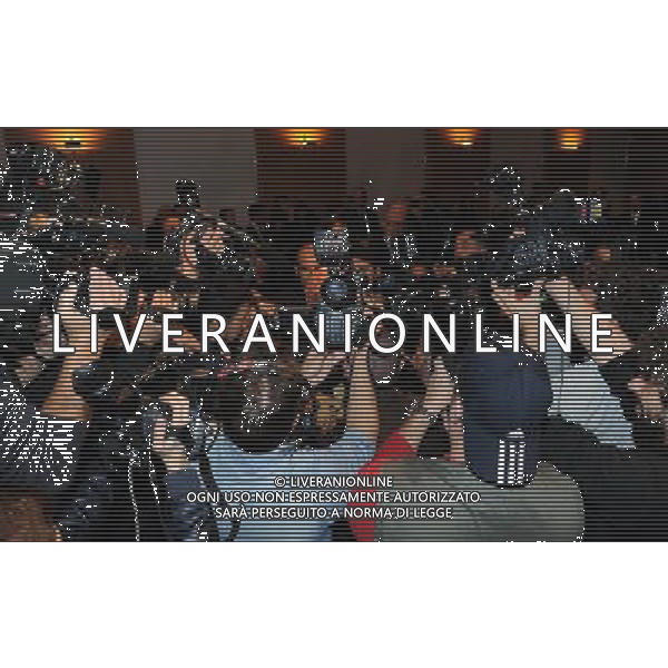 XIII Premio Giacinto Facchetti Gazzetta dello Sport \'Il Bello del Calcio\' Milano - 04.11.2013 Nella Foto:Adriano Galliani assediato dalle televisioni /Ph.Vitez-Ag. Aldo Liverani