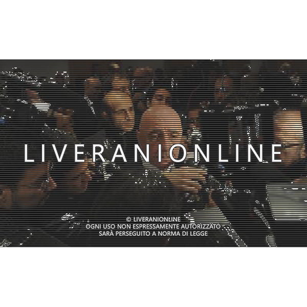 XIII Premio Giacinto Facchetti Gazzetta dello Sport \'Il Bello del Calcio\' Milano - 04.11.2013 Nella Foto:Adriano Galliani assediato dalle televisioni /Ph.Vitez-Ag. Aldo Liverani