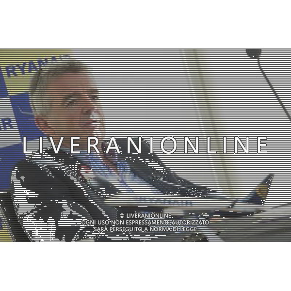 Michael O\'Leary Chief Executive Officer of Ryanair annouces ata press briefing Ryanair\'s half year results. London ©PHOTOHSOT/AGENZIA ALDO LIVERANI SAS - ITALY ONLY - EDITORIAL USE ONLY