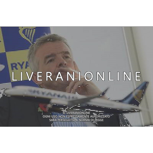 Michael O\'Leary Chief Executive Officer of Ryanair annouces ata press briefing Ryanair\'s half year results. London ©PHOTOHSOT/AGENZIA ALDO LIVERANI SAS - ITALY ONLY - EDITORIAL USE ONLY