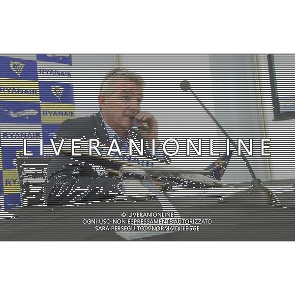 Michael O\'Leary Chief Executive Officer of Ryanair annouces ata press briefing Ryanair\'s half year results. London ©PHOTOHSOT/AGENZIA ALDO LIVERANI SAS - ITALY ONLY - EDITORIAL USE ONLY