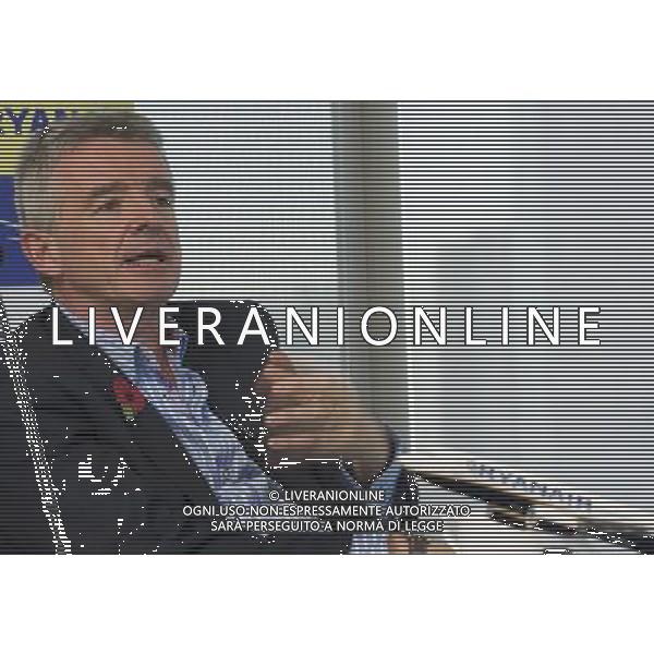 Michael O\'Leary Chief Executive Officer of Ryanair annouces ata press briefing Ryanair\'s half year results. London ©PHOTOHSOT/AGENZIA ALDO LIVERANI SAS - ITALY ONLY - EDITORIAL USE ONLY
