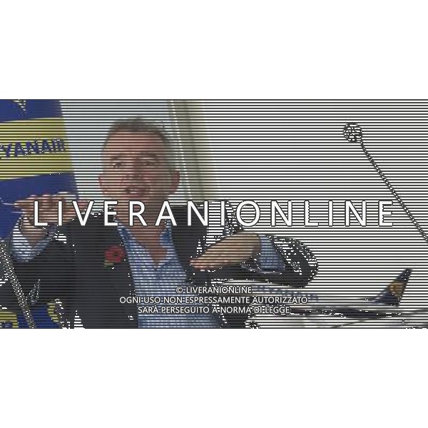 Michael O\'Leary Chief Executive Officer of Ryanair annouces ata press briefing Ryanair\'s half year results. London ©PHOTOHSOT/AGENZIA ALDO LIVERANI SAS - ITALY ONLY - EDITORIAL USE ONLY