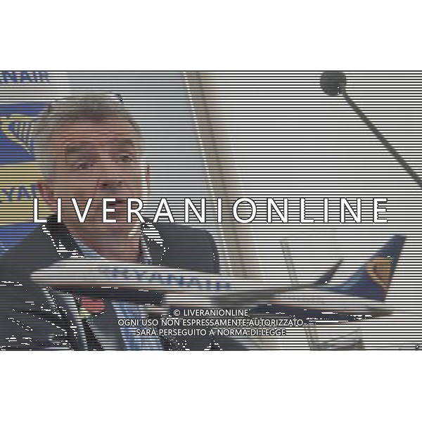 Michael O\'Leary Chief Executive Officer of Ryanair annouces ata press briefing Ryanair\'s half year results. London ©PHOTOHSOT/AGENZIA ALDO LIVERANI SAS - ITALY ONLY - EDITORIAL USE ONLY