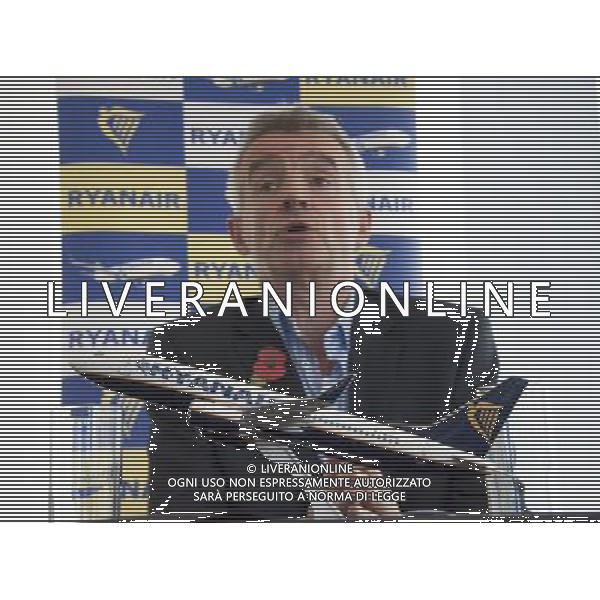 Michael O\'Leary Chief Executive Officer of Ryanair annouces ata press briefing Ryanair\'s half year results. London ©PHOTOHSOT/AGENZIA ALDO LIVERANI SAS - ITALY ONLY - EDITORIAL USE ONLY