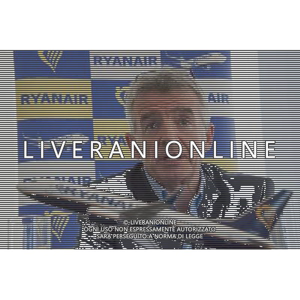 Michael O\'Leary Chief Executive Officer of Ryanair annouces ata press briefing Ryanair\'s half year results. London ©PHOTOHSOT/AGENZIA ALDO LIVERANI SAS - ITALY ONLY - EDITORIAL USE ONLY