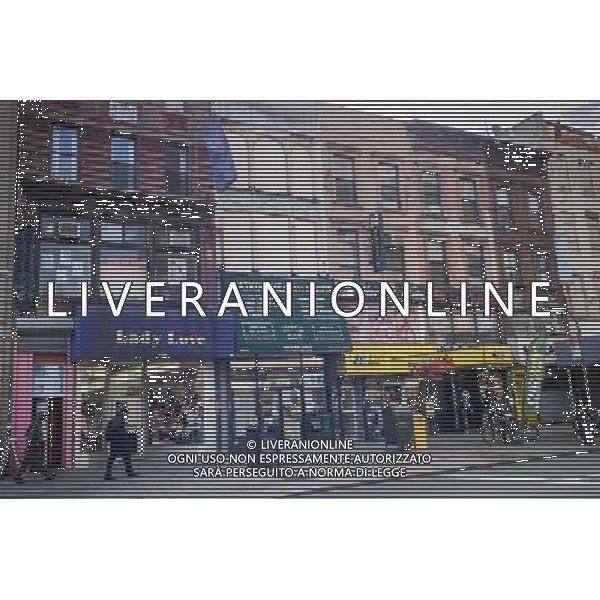 Small businesses and a franchise along West 125th Street in Harlem in New York Sunday, November 3, 2013. ©photoshot/AGENZIA ALDO LIVERANI SAS - ITALY ONLY - Vedute della citta\' di New York